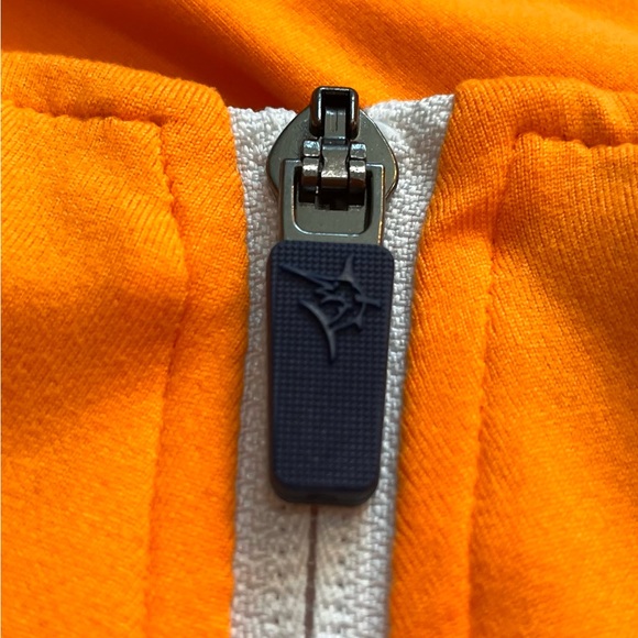 White Water Pullover Mens XXL Orange 1/4 Mock Neck Fishing Performance - Picture 9 of 11